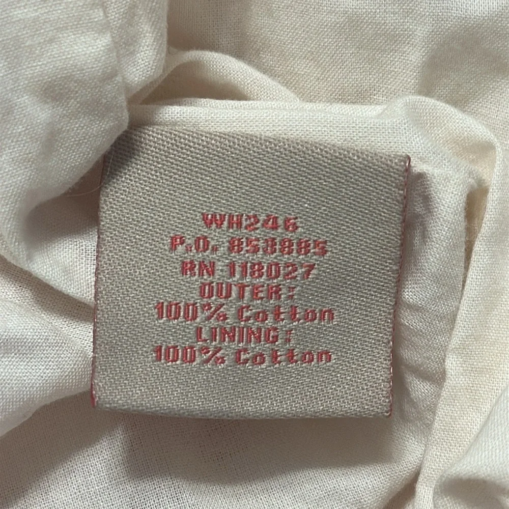 Boden Womens Floral Red and White Sleeveless Cotton Dress Sz 4 Preppy Resortwear - Picture 8 of 9